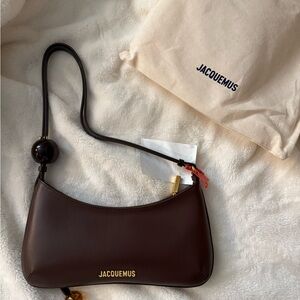 Jacquemus Brown Leather Shoulder Bag